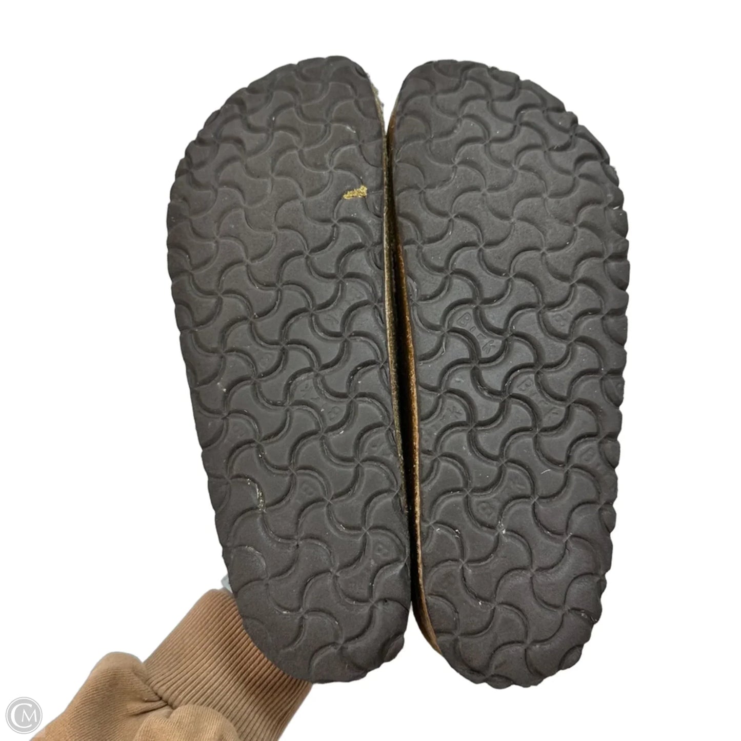 Shoes Flats By Birkenstock In Bronze, Size: 11