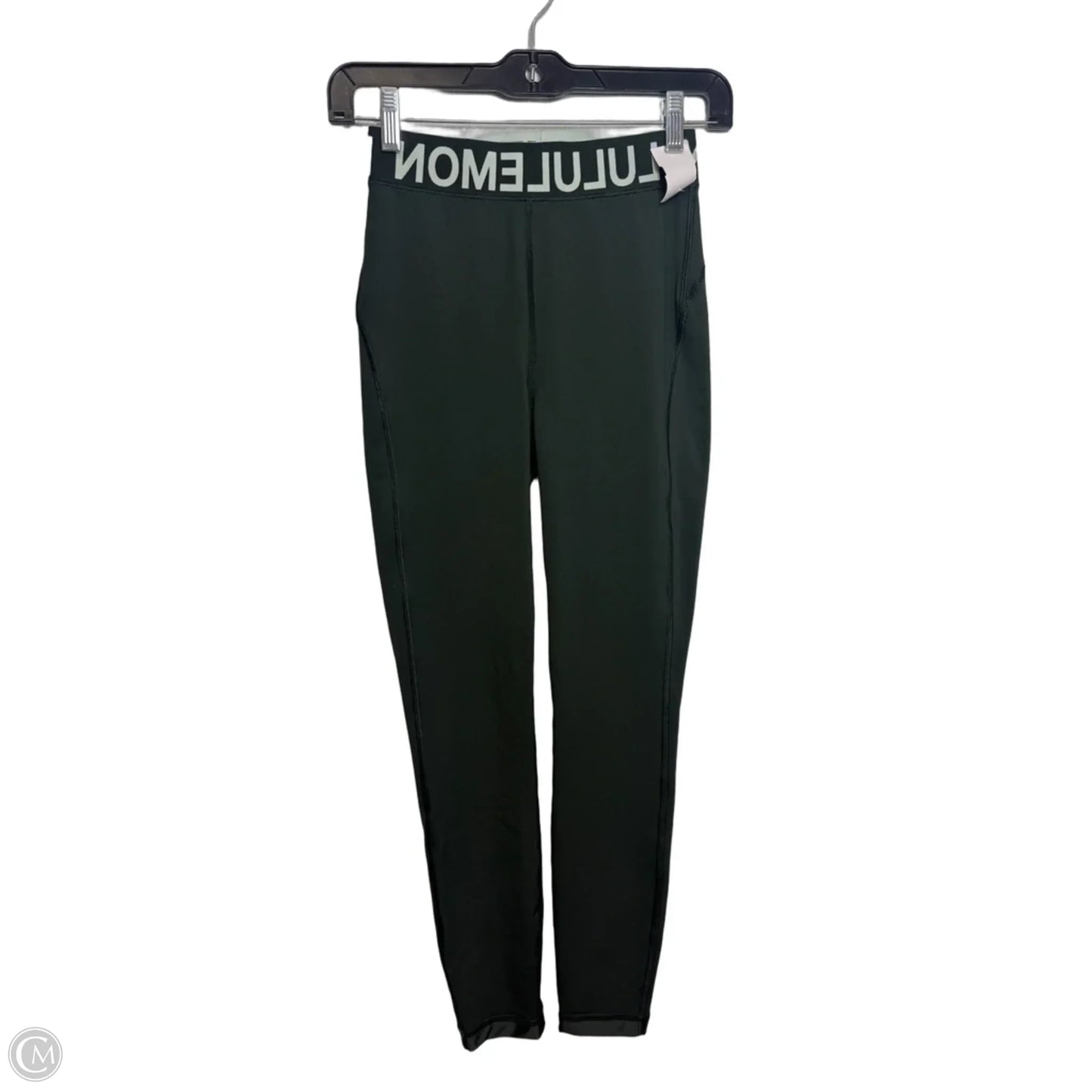 Athletic Leggings By Lululemon In Green, Size: Xs