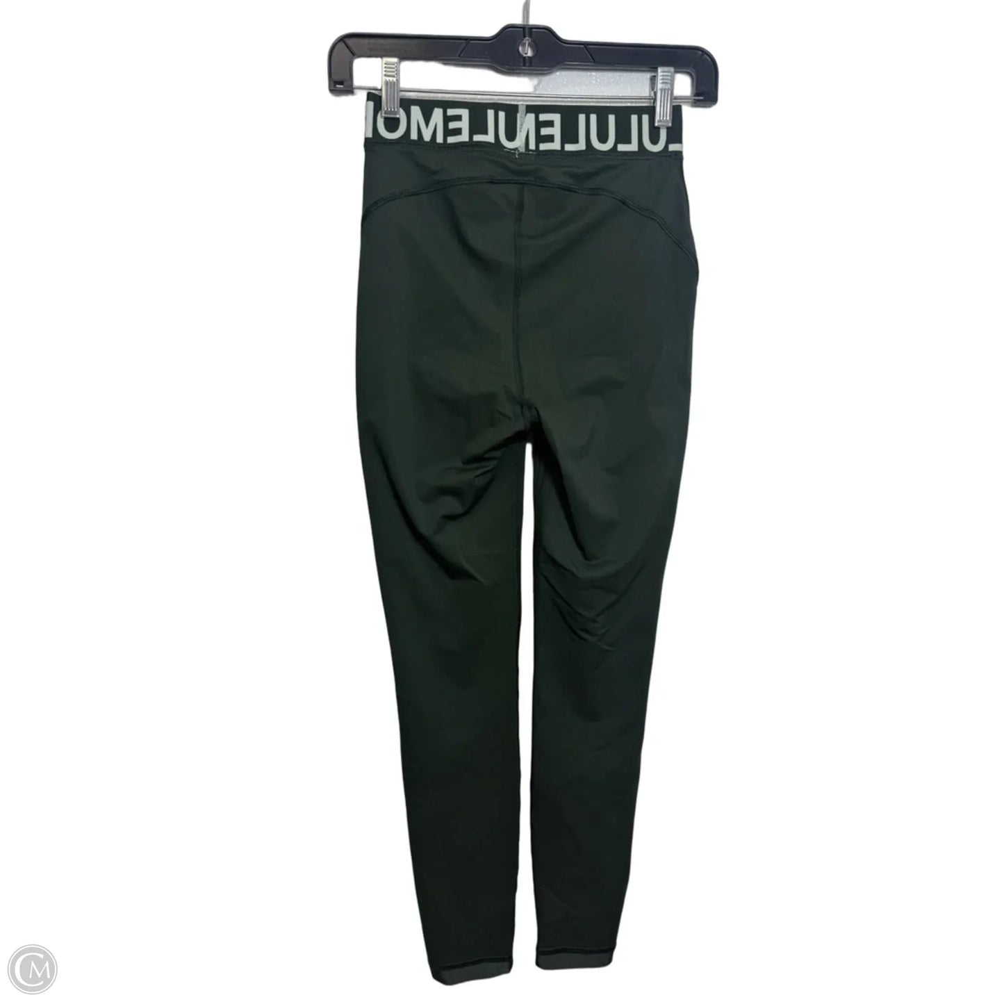 Athletic Leggings By Lululemon In Green, Size: Xs