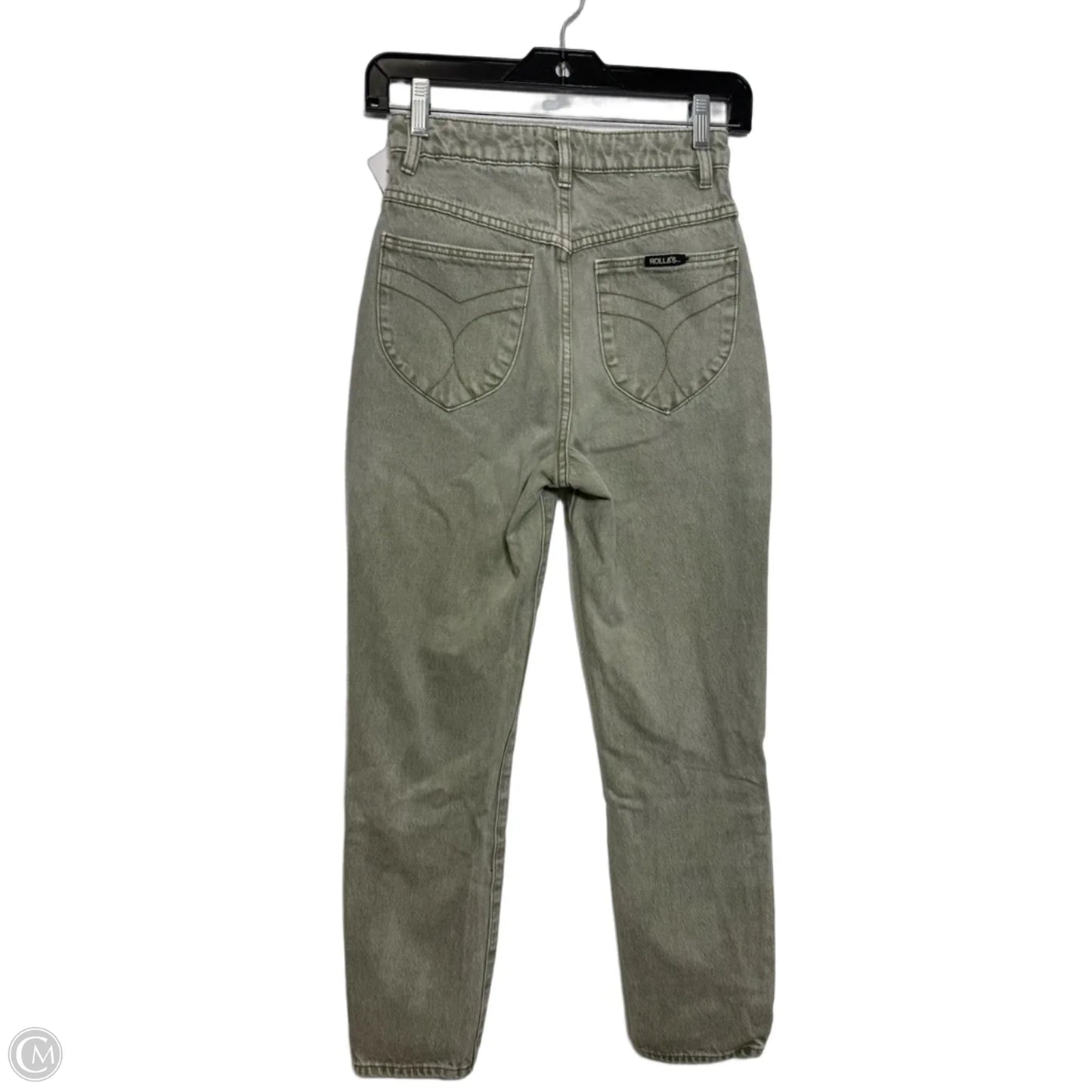 Jeans Skinny By Rollas In Green Denim, Size: 0