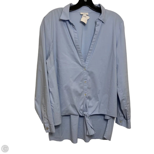 Top Long Sleeve By J. Jill In Blue, Size: L