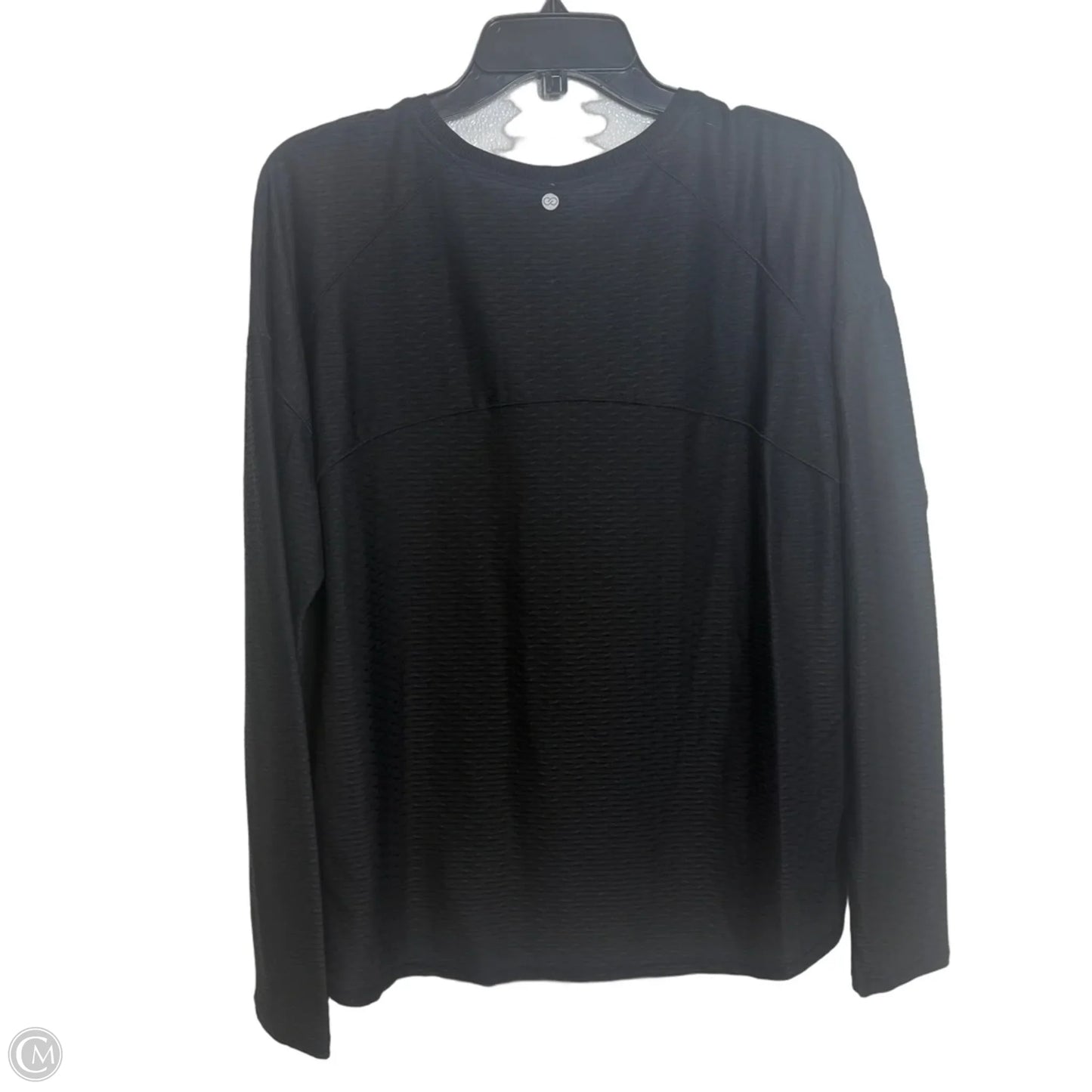 Athletic Top Long Sleeve Collar By Calia In Black, Size: Xl