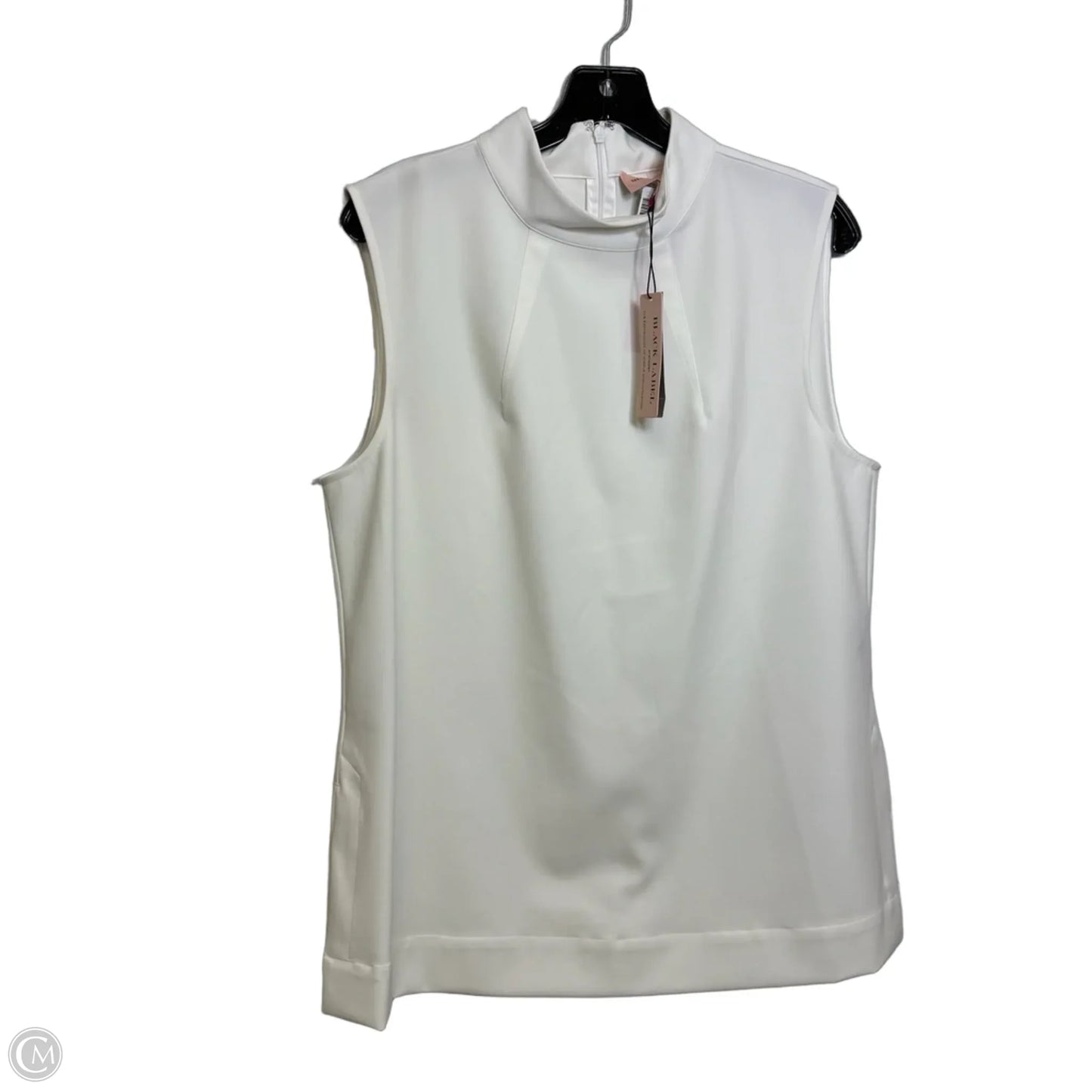 Tunic Sleeveless By Black Label In White, Size: L