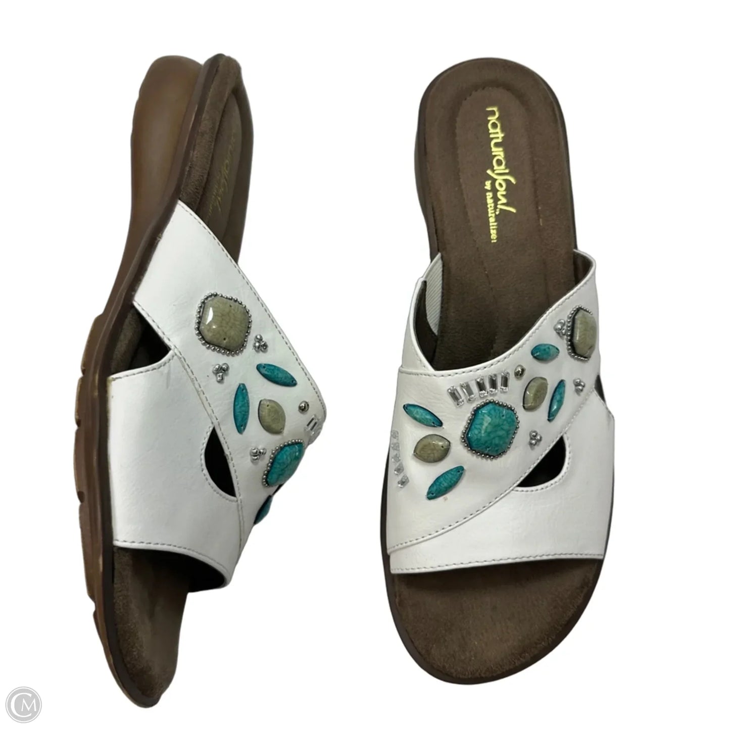 Sandals Flip Flops By Naturalizer In White, Size: 8.5