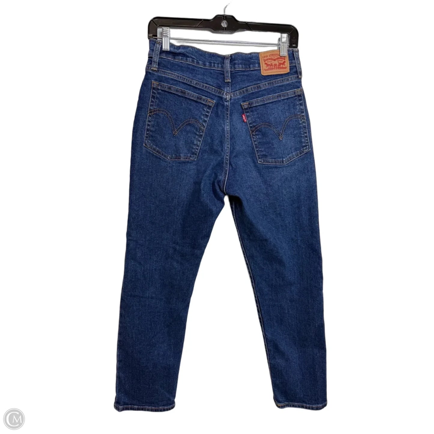 Jeans Straight By Levis In Blue Denim, Size: 10