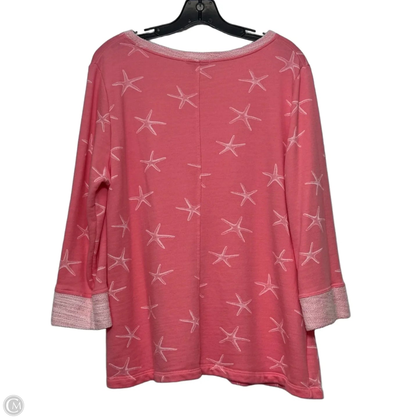 Top 3/4 Sleeve By Fresh Produce In Pink, Size: M