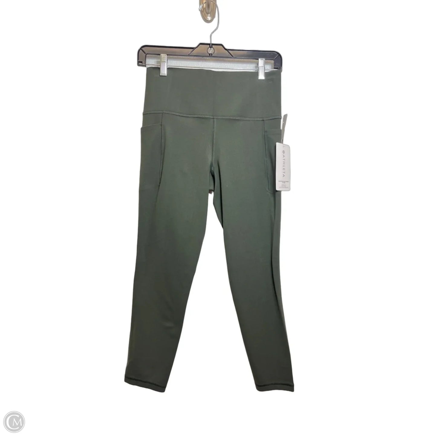 Athletic Leggings By Athleta In Green, Size: M