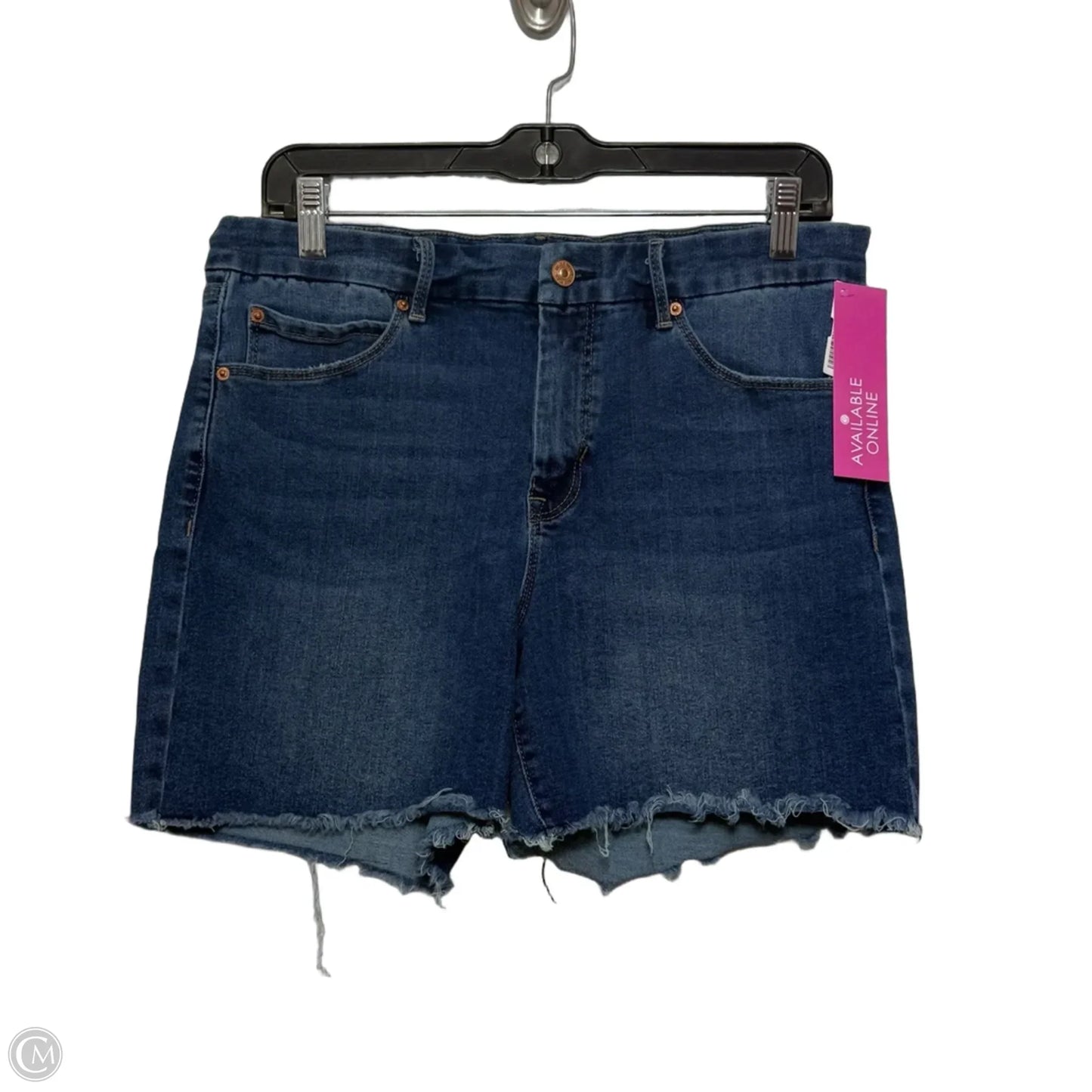 Shorts By Nicole Miller In Blue Denim, Size: 10