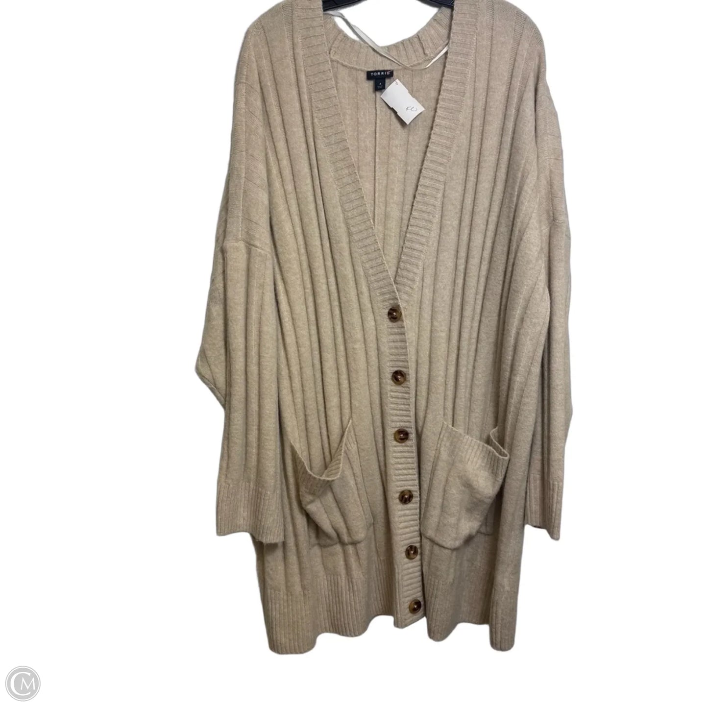 Cardigan By Torrid In Tan, Size: 4x