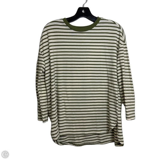 Top Long Sleeve By Pomander Place In Striped Pattern, Size: M