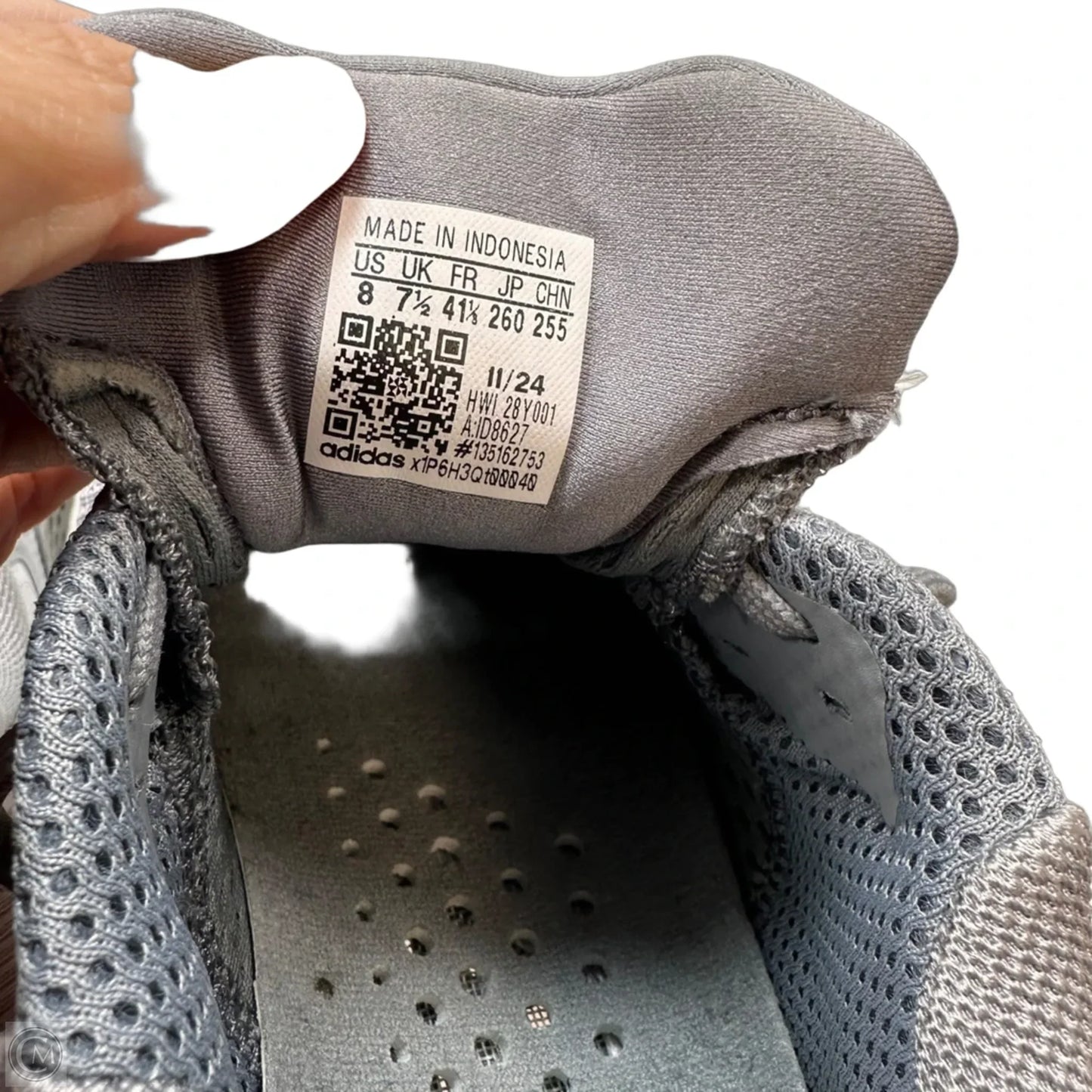 Shoes Athletic By Adidas In Grey, Size: 9