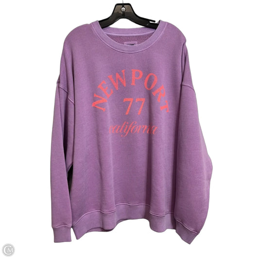 Sweatshirt Crewneck By American Eagle In Purple, Size: Xl