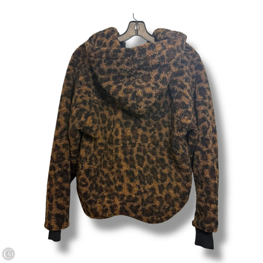 Coat Faux Fur & Sherpa By Lou And Grey In Animal Print, Size: S