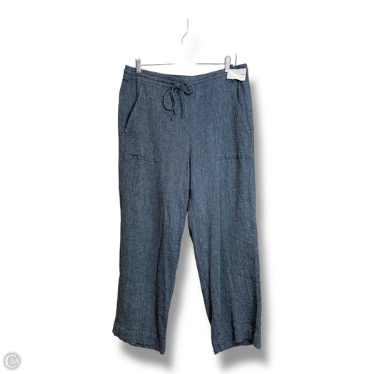 Pants Linen By Pure Jill In Blue, Size: M