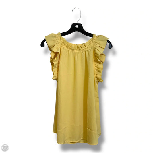 Top Short Sleeve By Blu Pepper In Yellow, Size: S