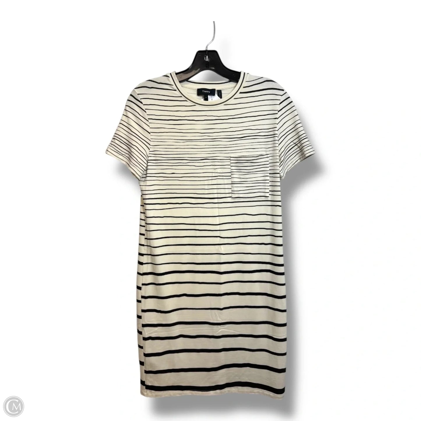 Dress Casual Midi By Theory In Striped Pattern, Size: Xs