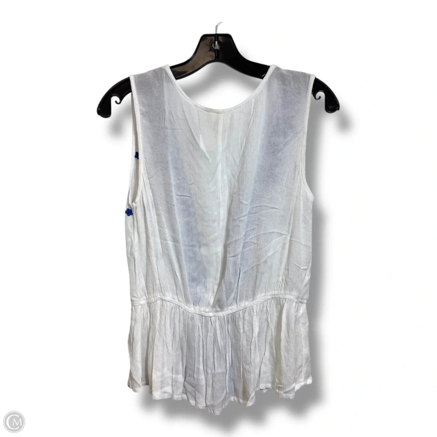 Top Sleeveless By Japna In White, Size: M