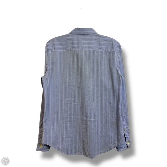 Blouse Long Sleeve By Lauren By Ralph Lauren In Blue, Size: 8