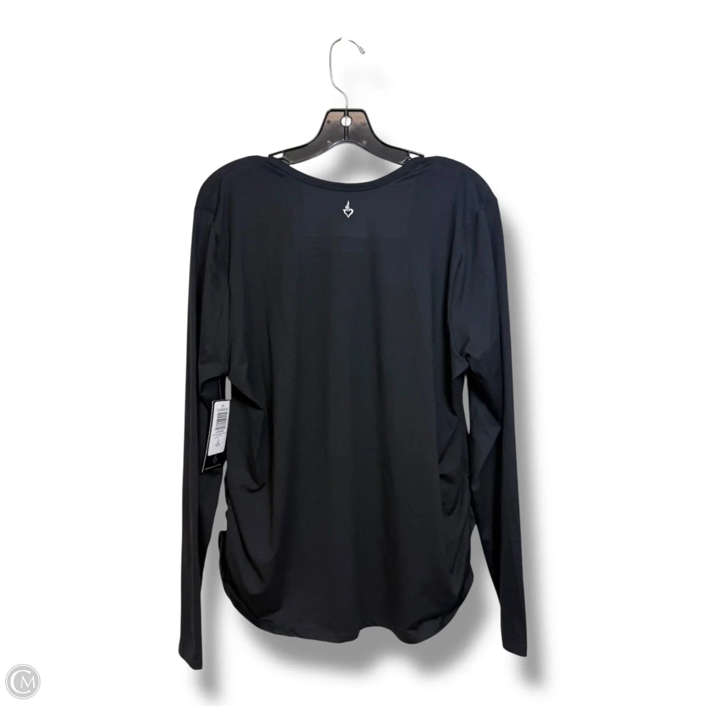 Top Long Sleeve By Torrid ACTIVE In Black, Size: 2x