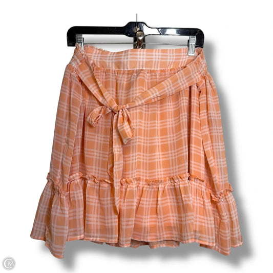 Skirt Mini & Short By Lc Lauren Conrad In Peach, Size: Xxl