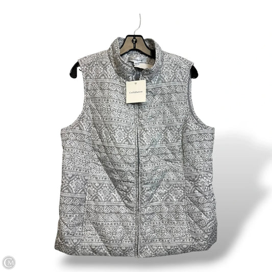 Vest Puffer & Quilted By Croft And Barrow In Grey, Size: L