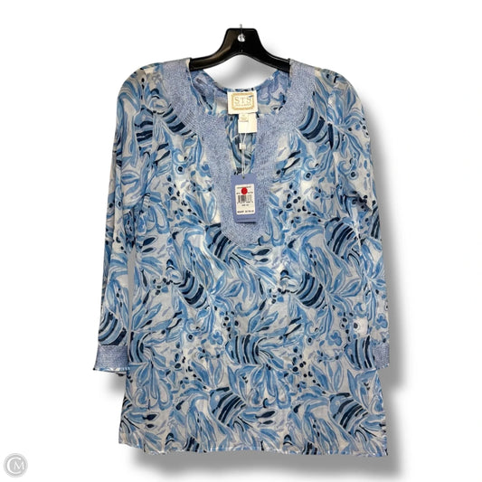 Top Long Sleeve By Sail To Sable In Blue, Size: Xs