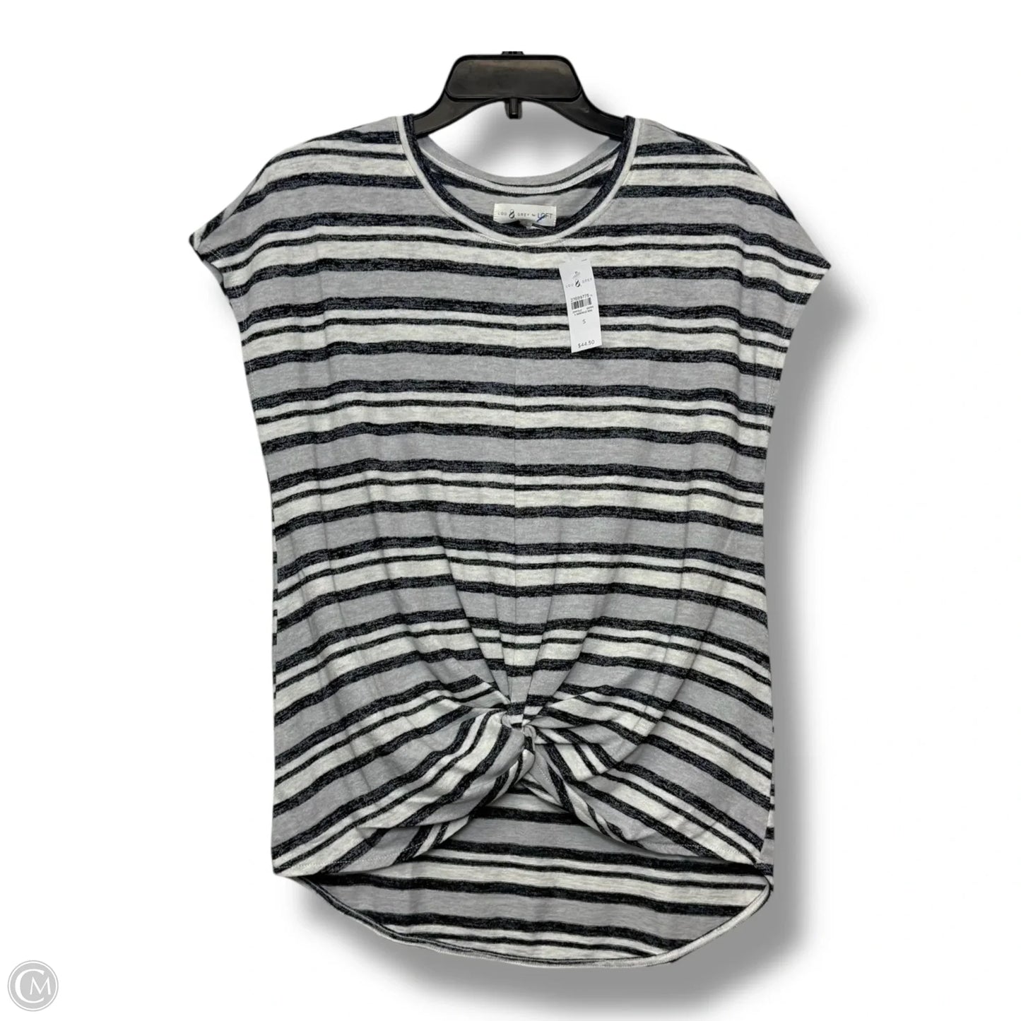 Top Short Sleeve By Lou And Grey In Striped Pattern, Size: S