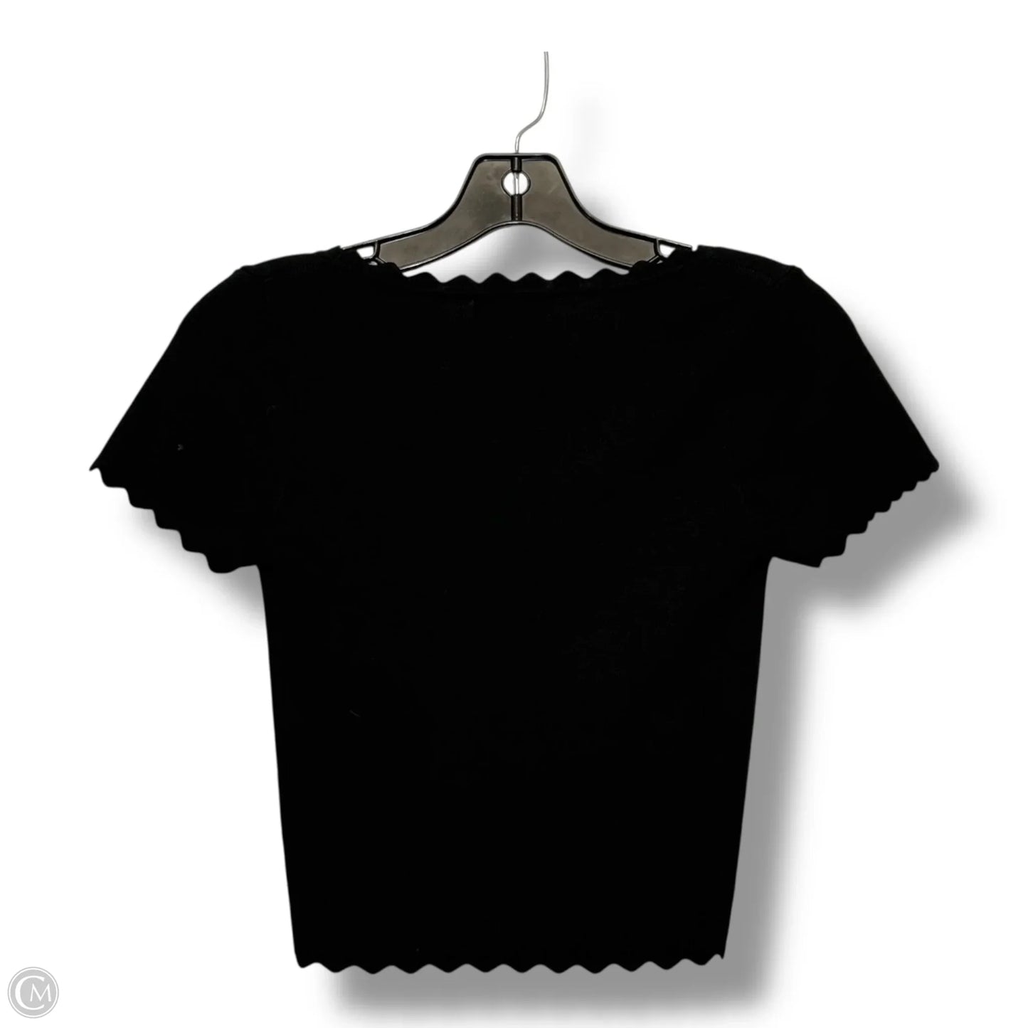 Top Short Sleeve By Blu Pepper In Black, Size: M