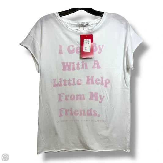 Top Short Sleeve By Junk Food at EVEREVE In White, Size: Xs