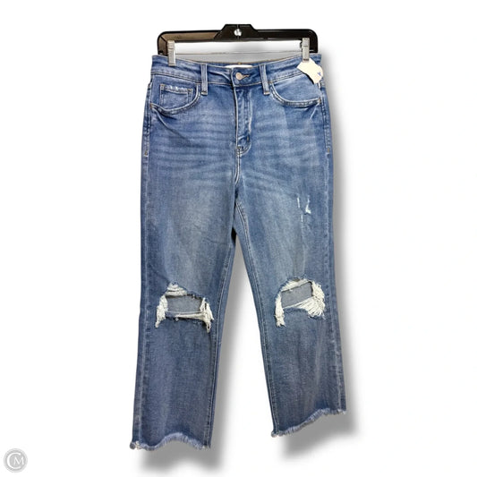 Jeans Cropped By Vervet In Blue Denim, Size: 28