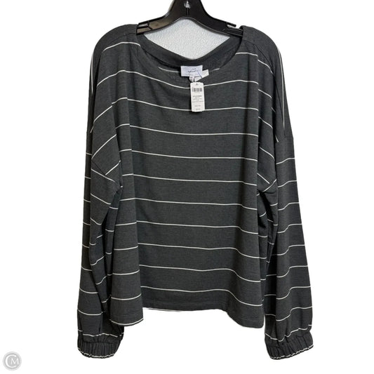 Top Long Sleeve By Soma In Grey, Size: Xxl
