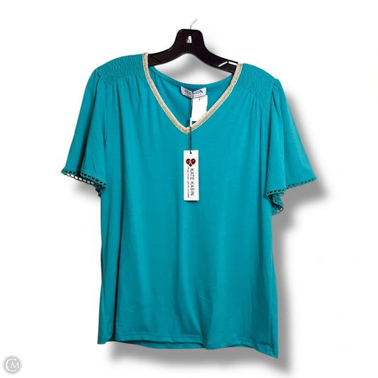 Top Short Sleeve By Clothes Mentor In Blue, Size: M