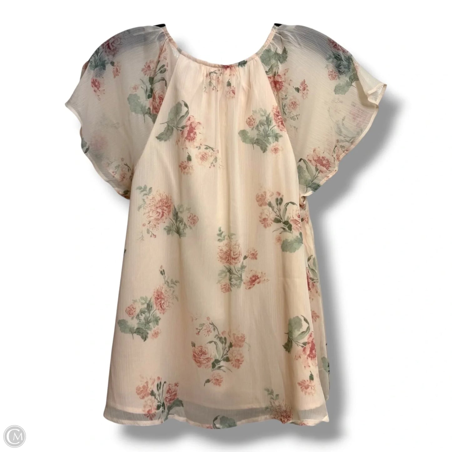 Top Sleeveless By Loft In Peach, Size: S