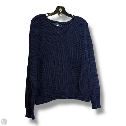 Sweater By Lauren By Ralph Lauren In Navy, Size: L