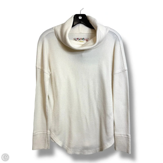 Top Long Sleeve By Maeve In Cream, Size: S