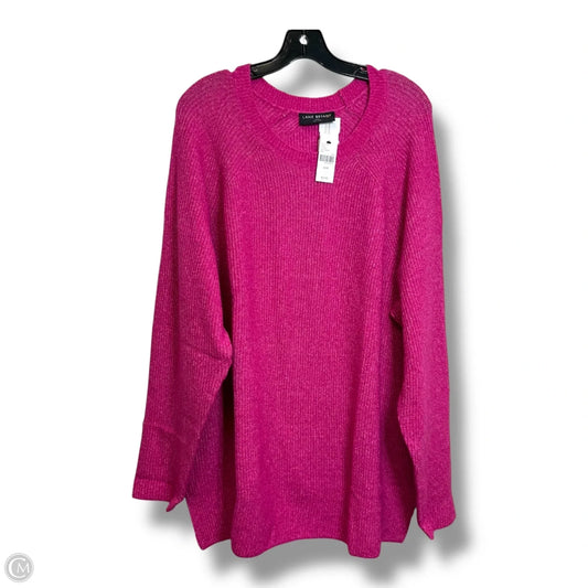 Sweater By Lane Bryant In Pink, Size: 22