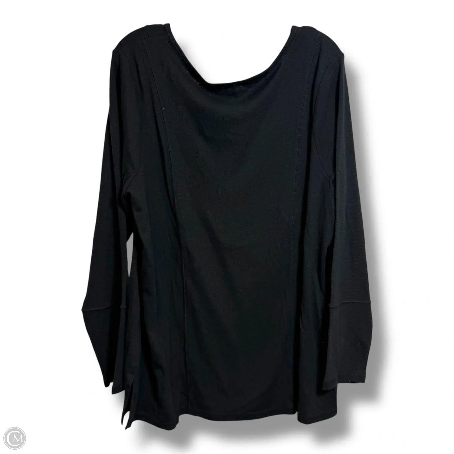 Top Long Sleeve By Ruff Hewn In Black, Size: 3x