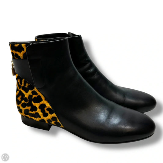 Boots Ankle Flats By Michael By Michael Kors In Animal Print, Size: 8.5