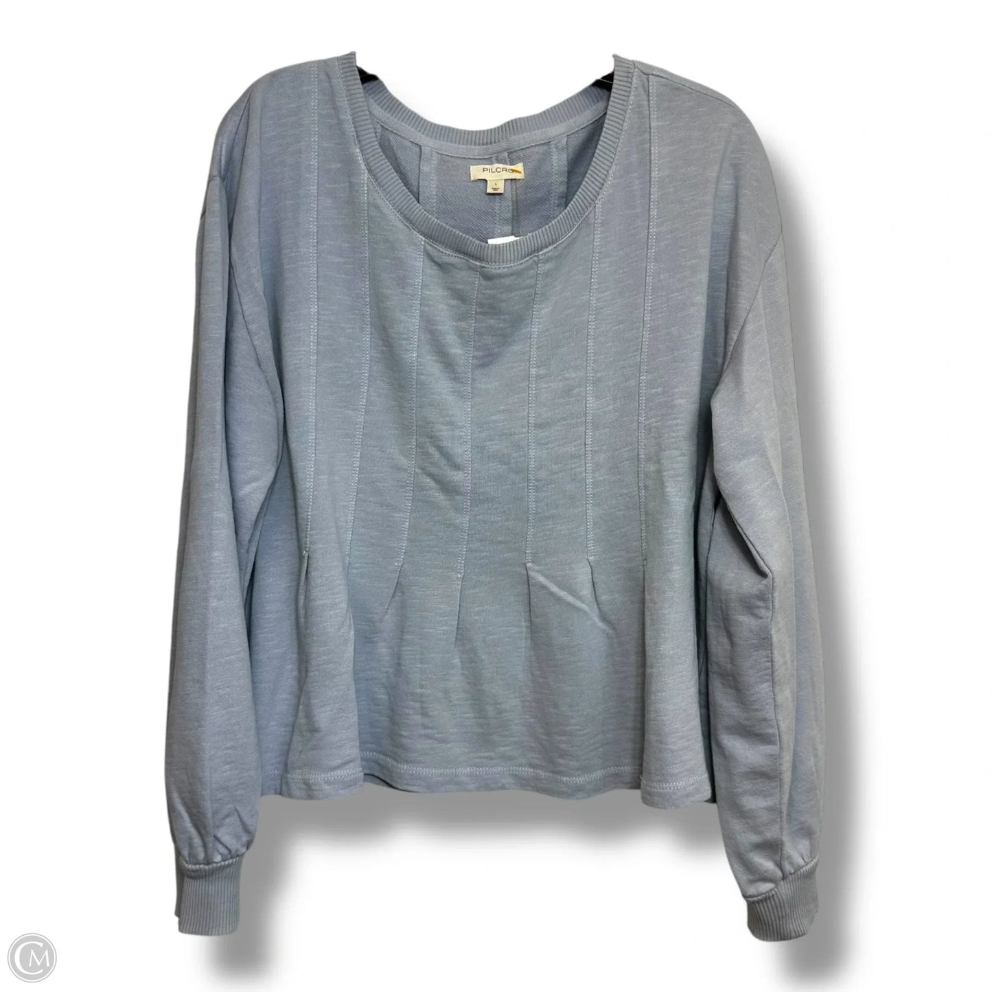 Top Long Sleeve By Pilcro In Blue, Size: L