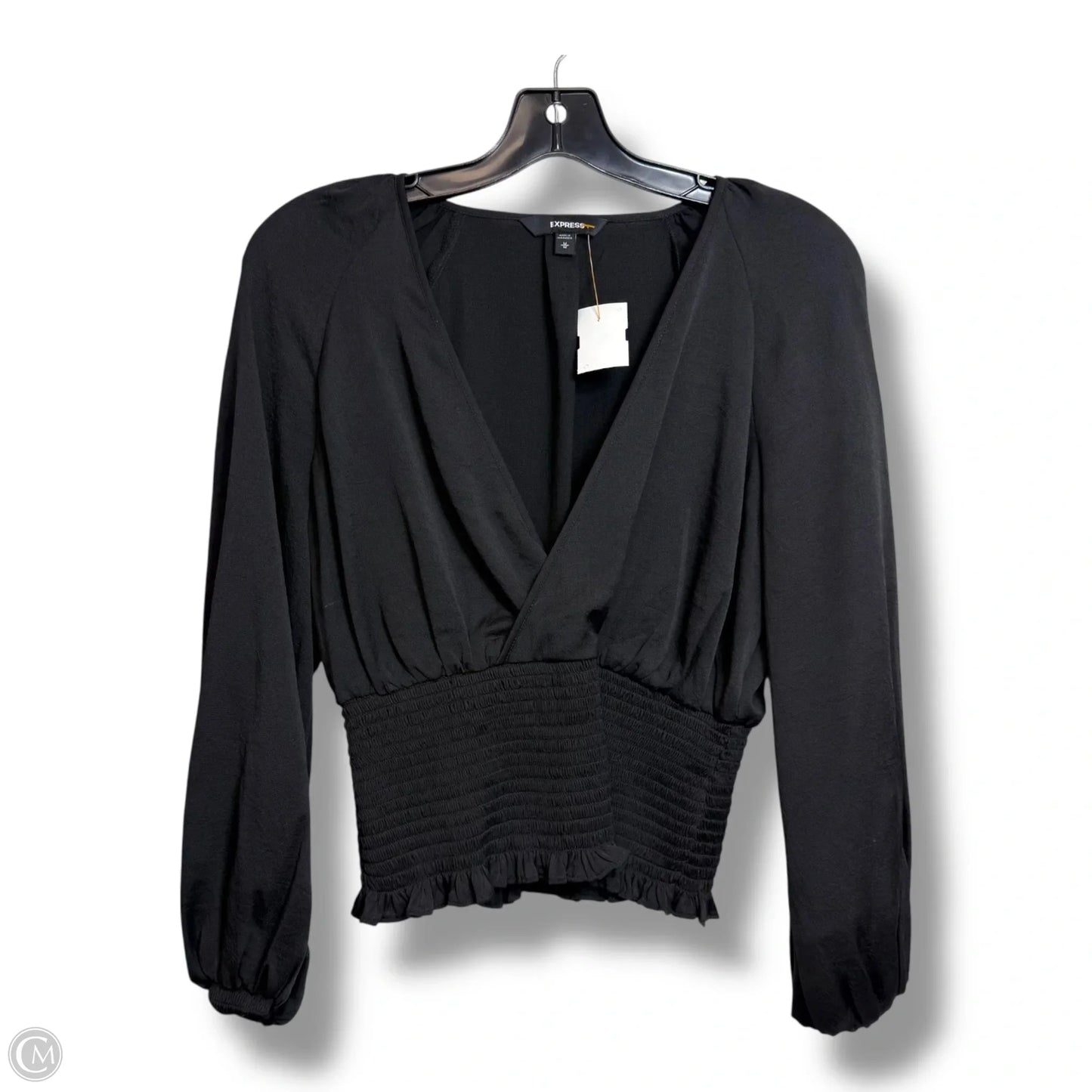 Top Long Sleeve By Express In Black, Size: M