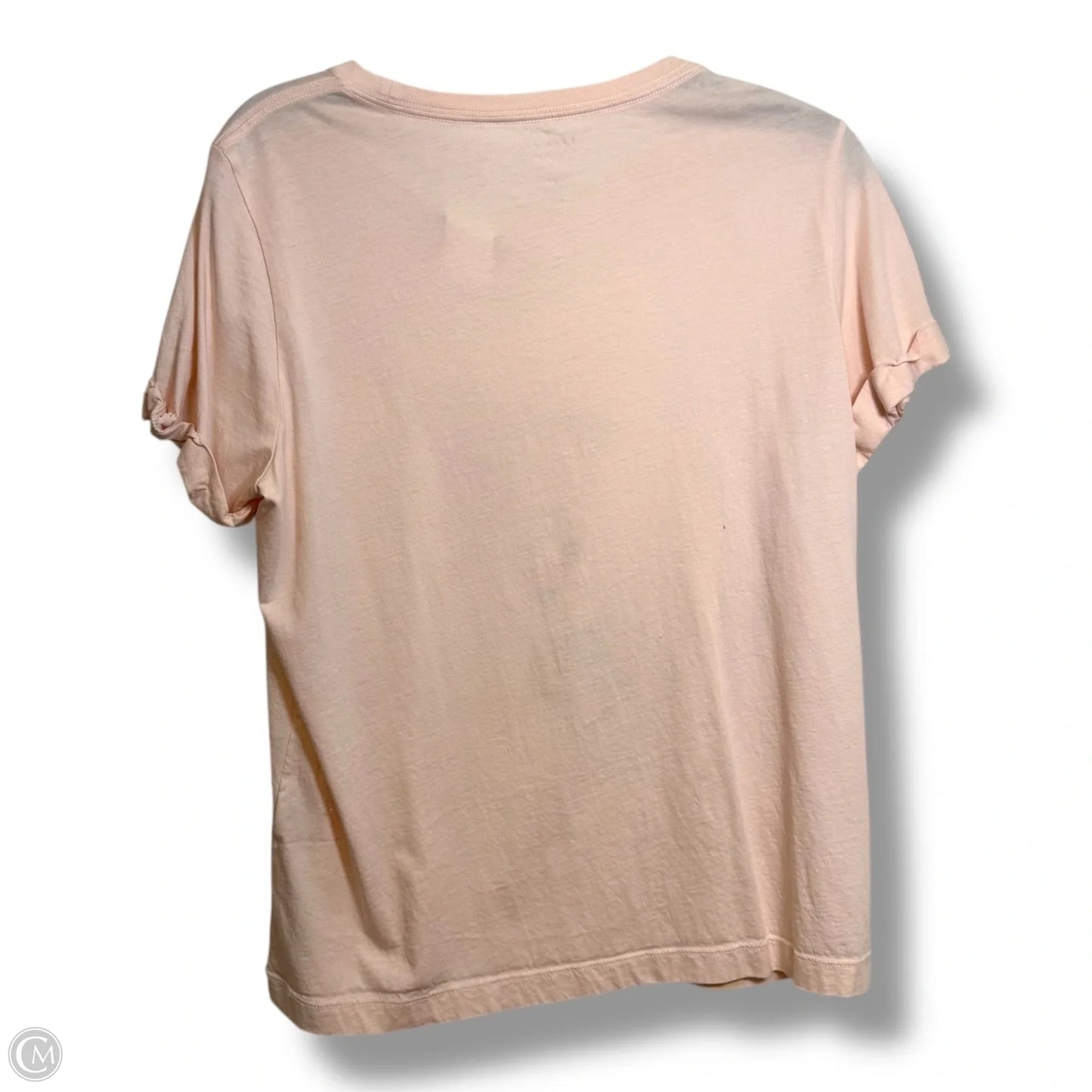Top Short Sleeve Designer By Kate Spade In Peach, Size: L