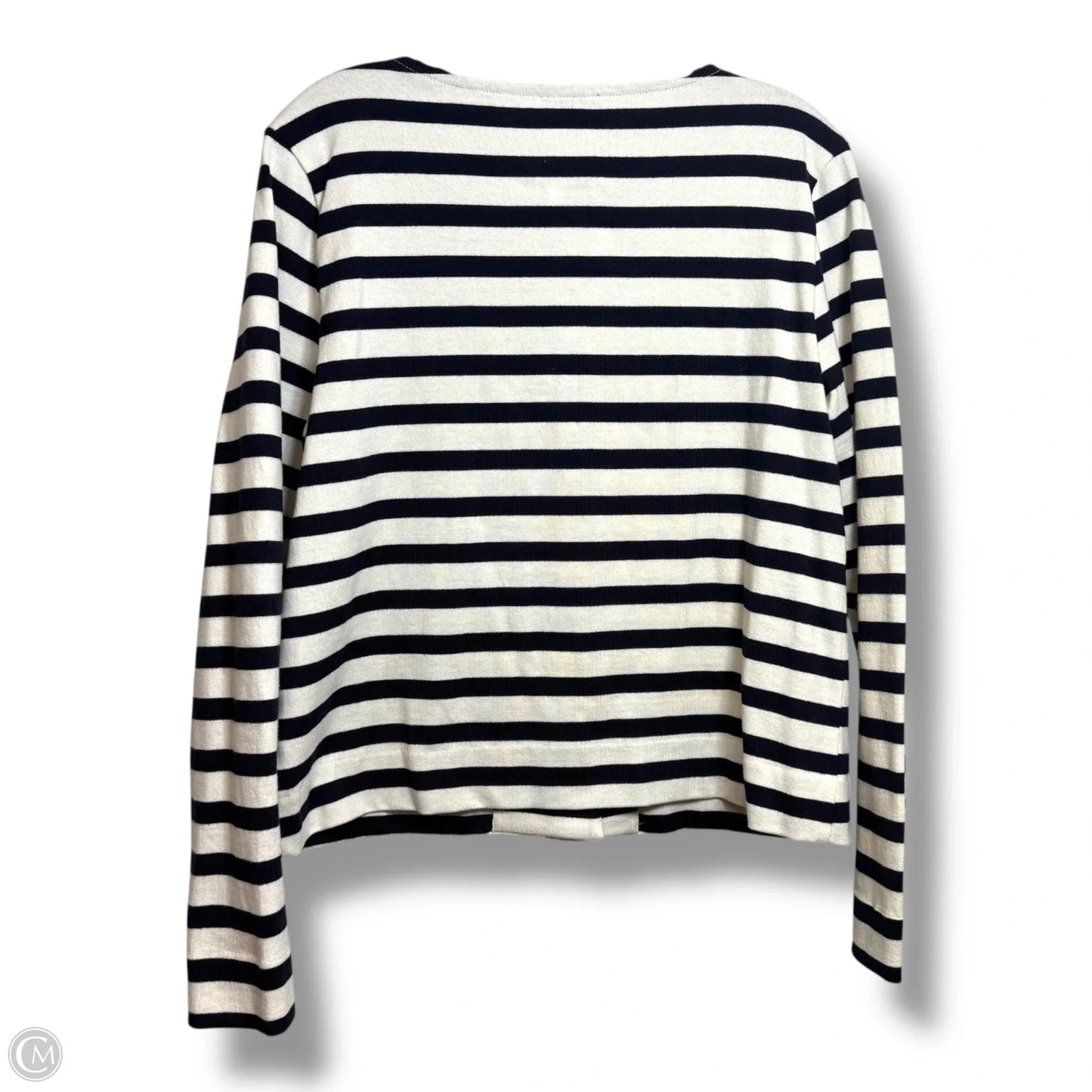 Cardigan By Talbots In Striped Pattern, Size: S