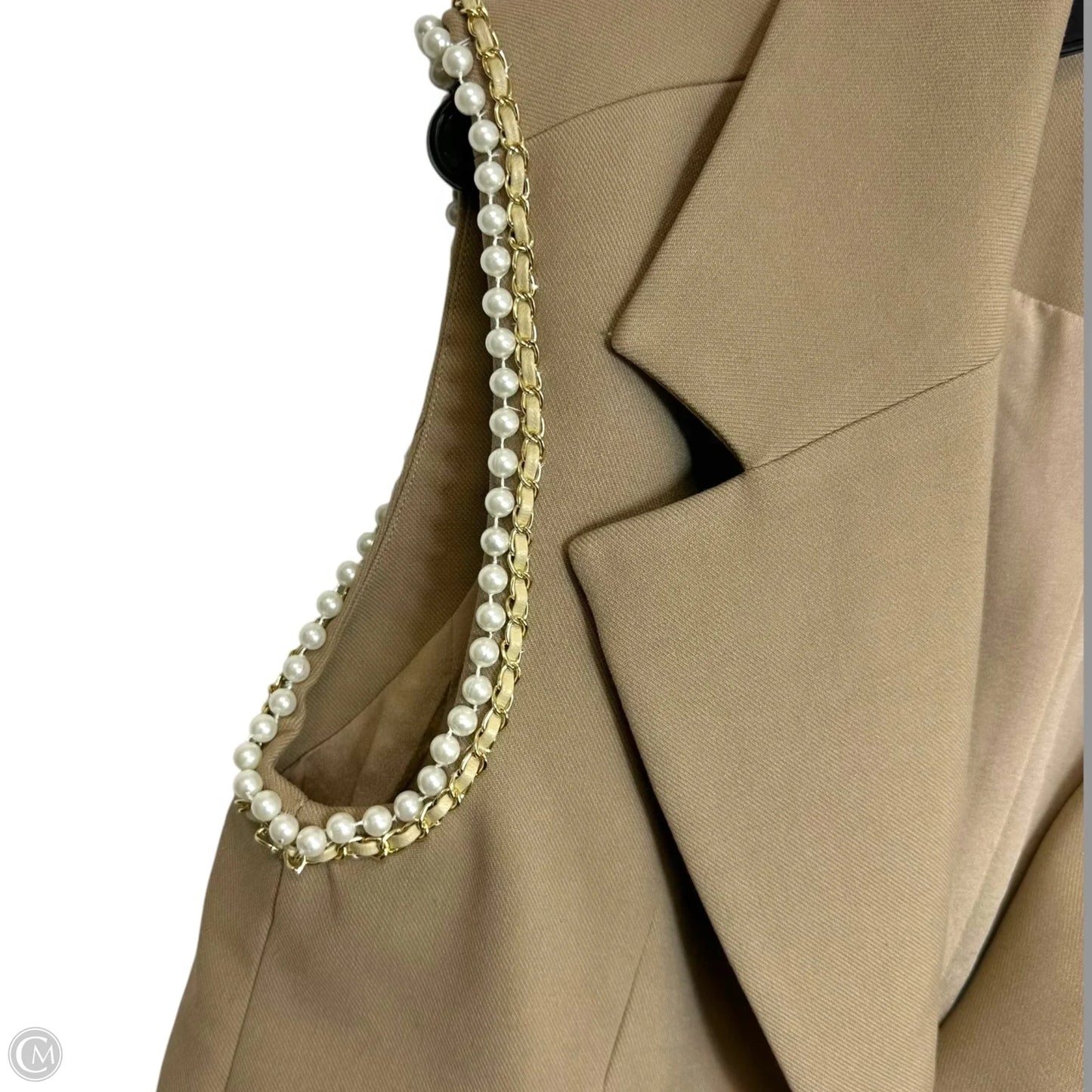 Blazer and Short Set By Anthropologie X Jovonna London In Tan, Size: Xs