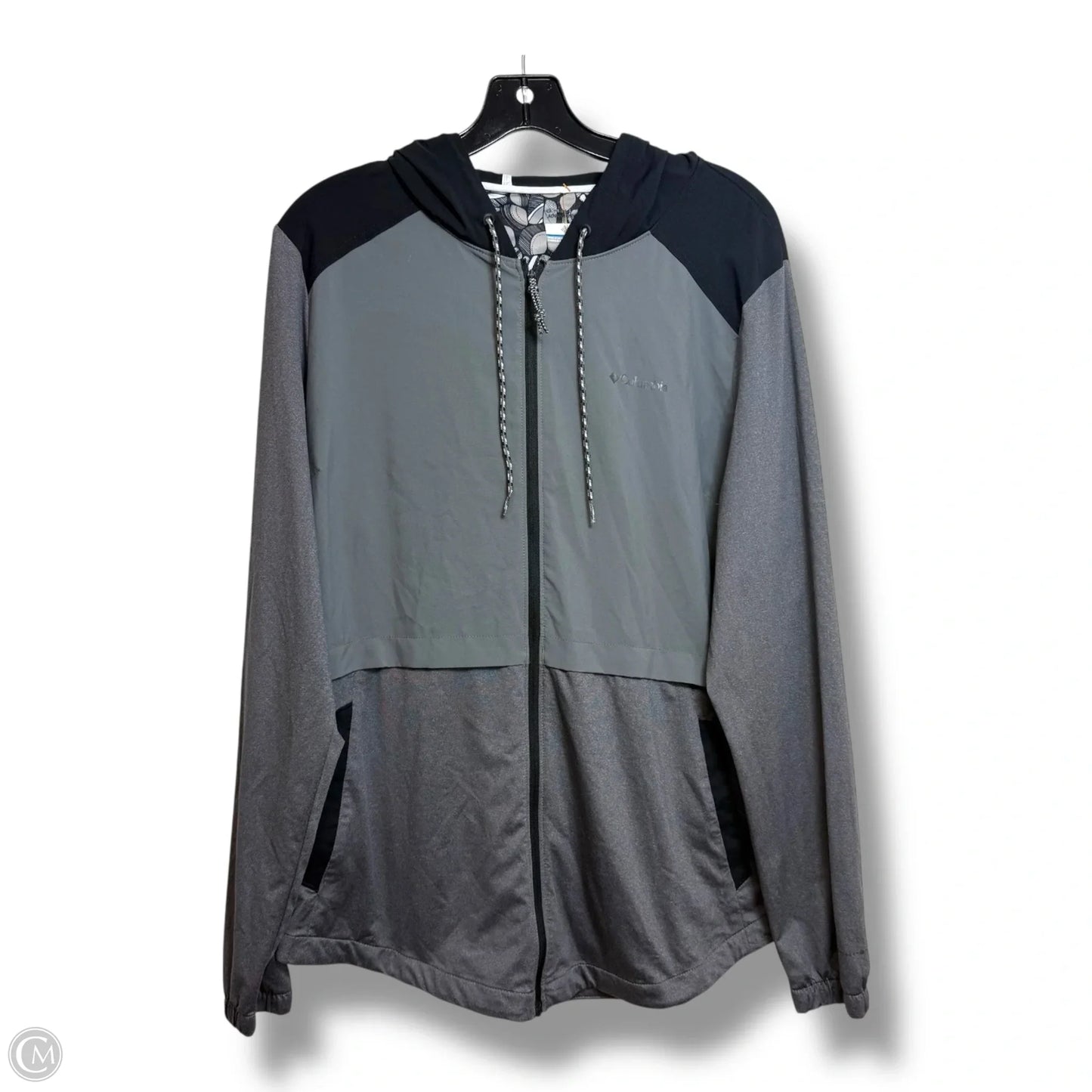 Athletic Jacket By Columbia In Black & Grey, Size: Xl