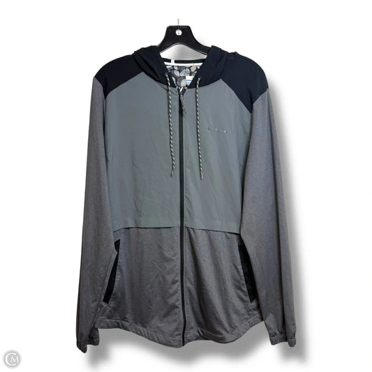 Athletic Jacket By Columbia In Black & Grey, Size: Xl