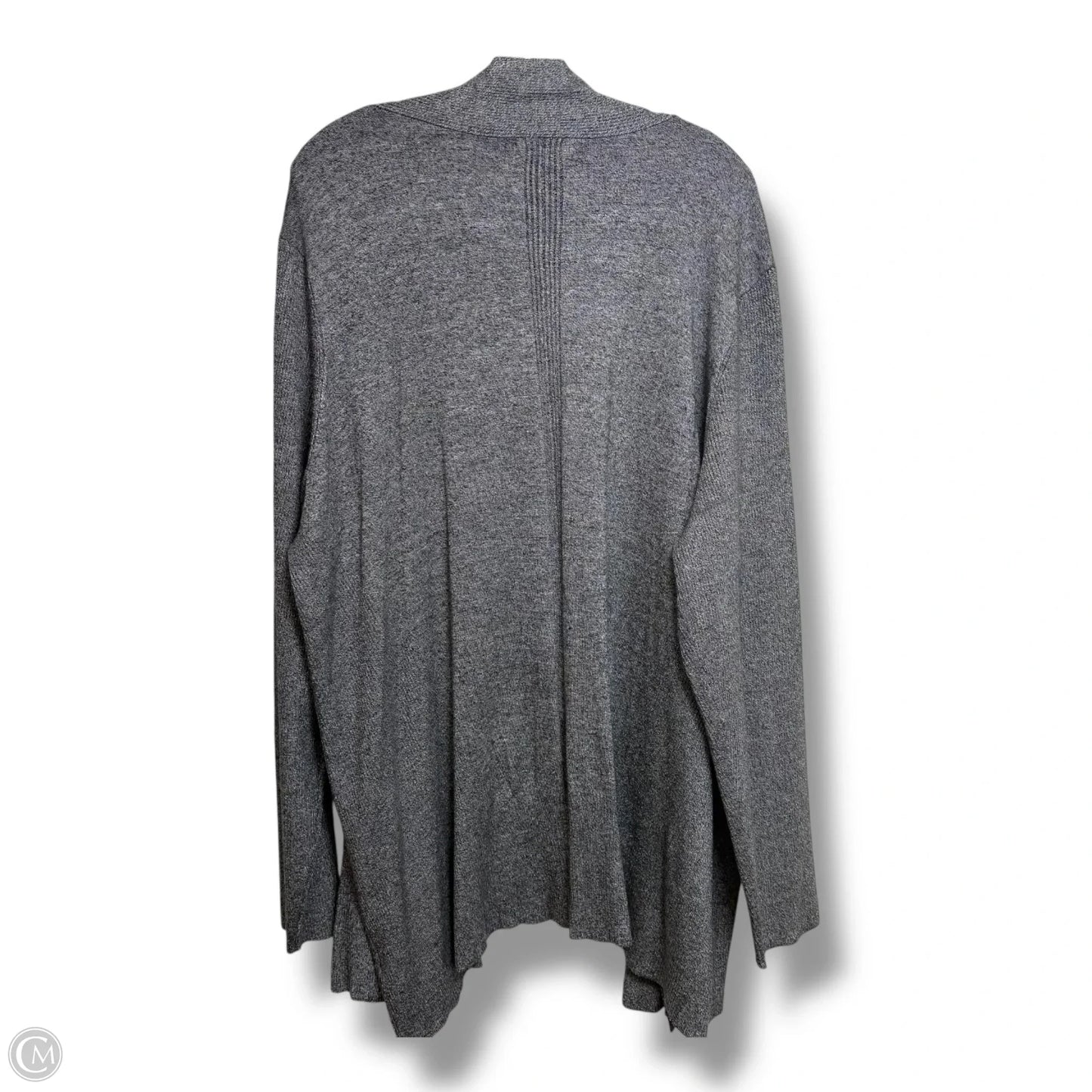 Cardigan By Dana Buchman In Grey, Size: 3x