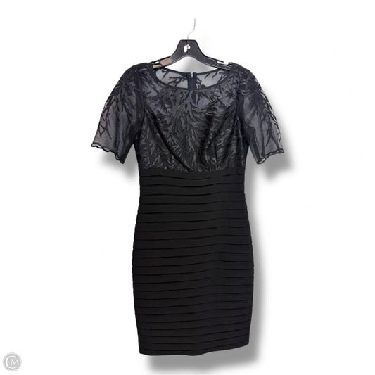 Dress Party Midi By Adrianna Papell In Black, Size: 4