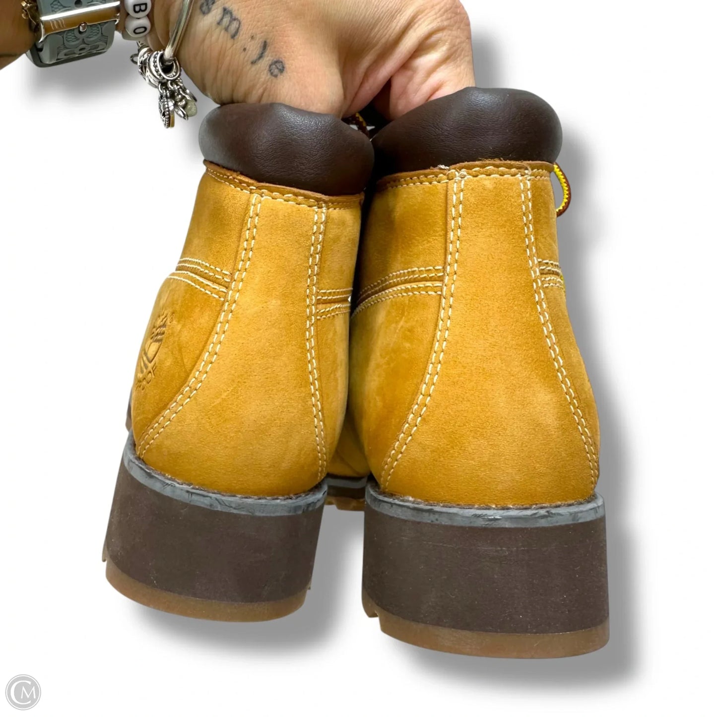 Boots Ankle Flats By Timberland In Tan, Size: 8