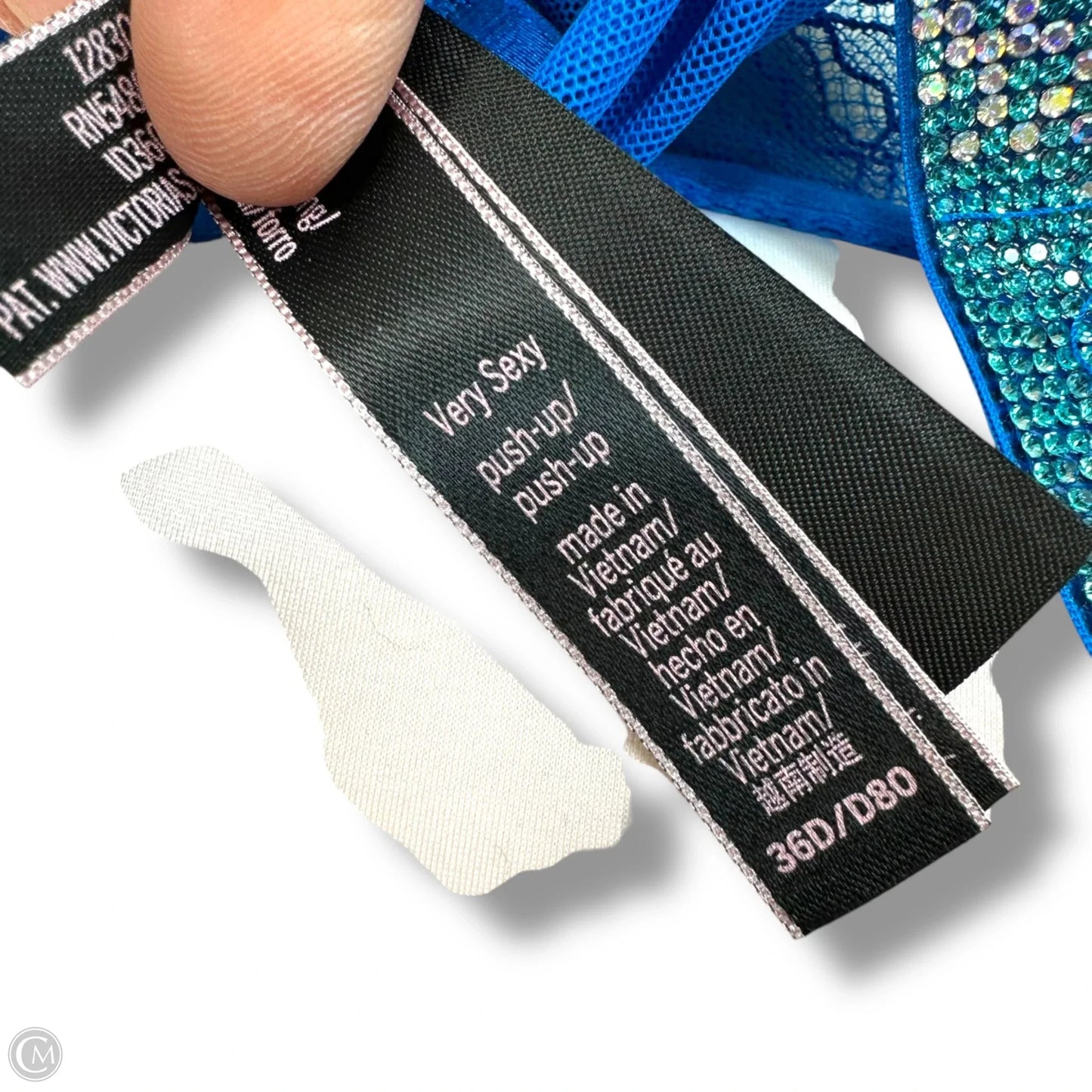 Very Sexy push up Bra By Victorias Secret In Blue, Size: 36D
