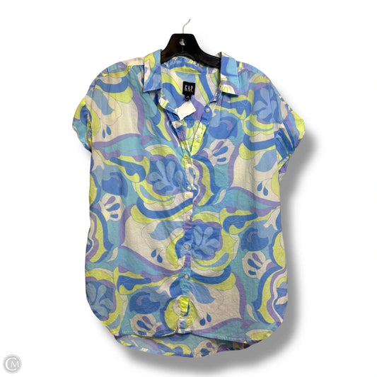 Top Short Sleeve By Gap In Multi-colored, Size: M
